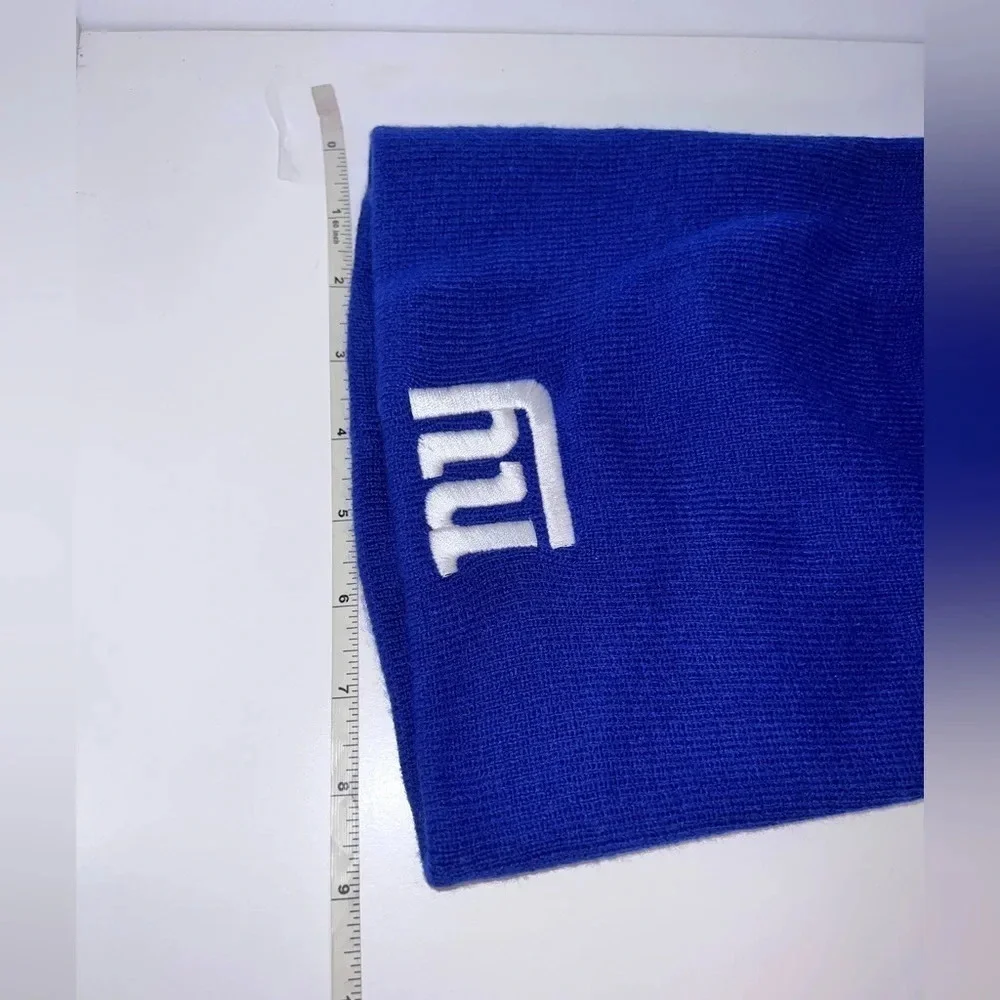 NFL, New‎ York, giants, cream, Royal blue, boys, beanie 8-20. 100% acrylic